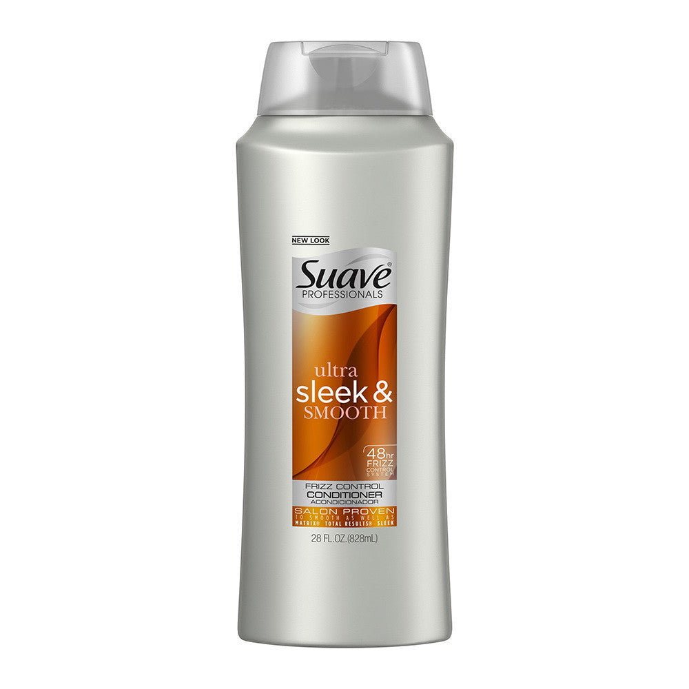 Suave Professionals Ultra Sleek and Smooth, Frizz Control Conditioner, 28 Oz